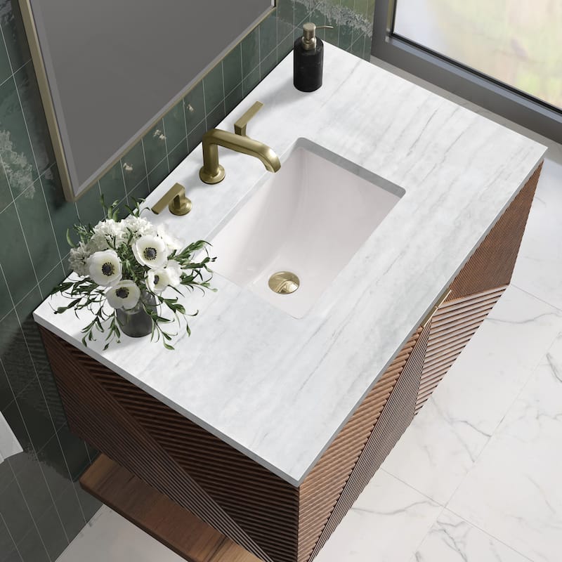 James Martin Vanities Marcello 36" Single Vanity, Chestnut