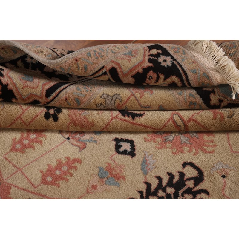 All-Over Ziegler Oriental Vintage Area Rug Handmade Wool Carpet - 5'8" x 8'7"