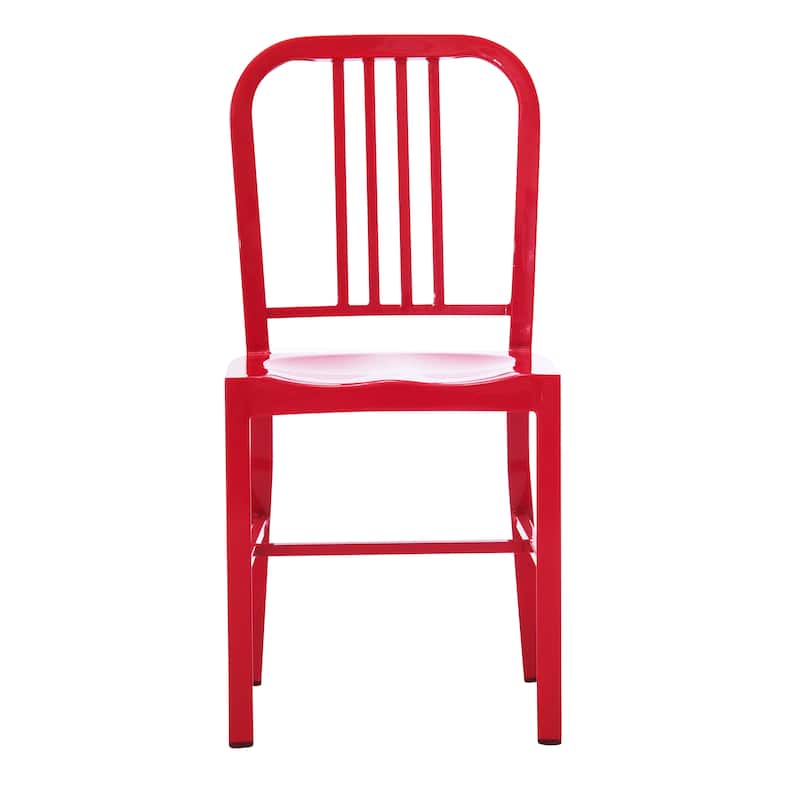 Industrial Metal Indoor-Outdoor Chair Set of 2