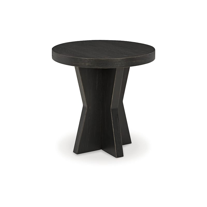 Signature Design by Ashley Galliden Black End Table - 24"W x 24"D x 24"H