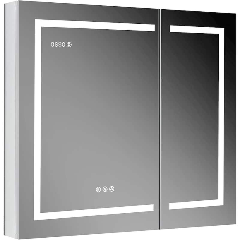 Blossom LED Medicine Cabinet with Mirror, Lighted, Defogger, USB