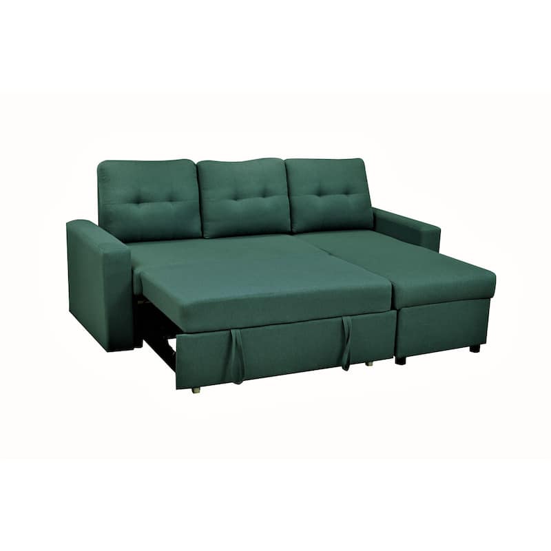 Transitional Upholstered Indoor Sleeper Sectional Sofa