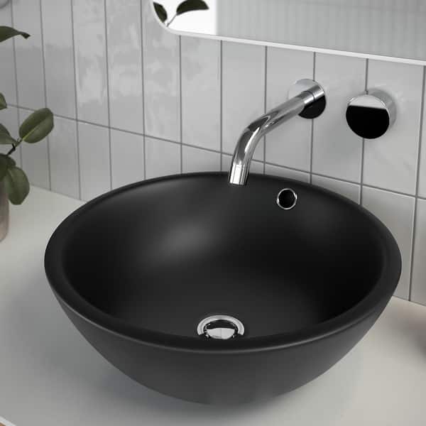 Vega Bench Mount Ceramic Round Vessel Bathroom Sink Bed Bath & Beyond
