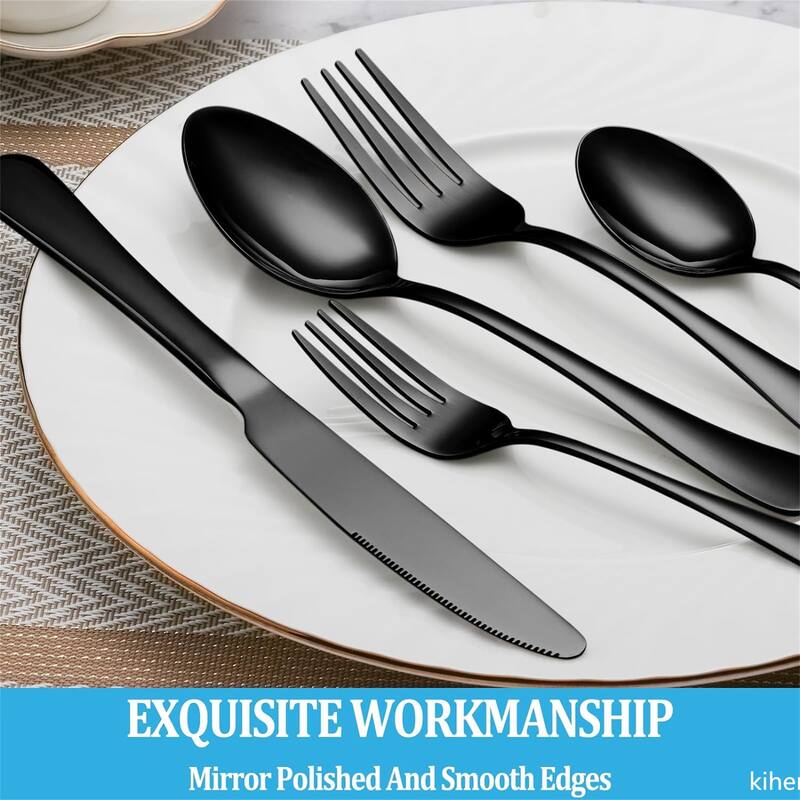 60 Pcs Silverware Set - 9.84*6.34*2inch