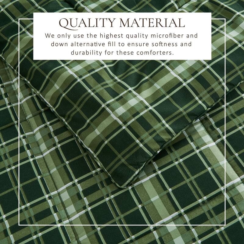 Linery & Co. All-Season Printed Down Alternative Comforter Set