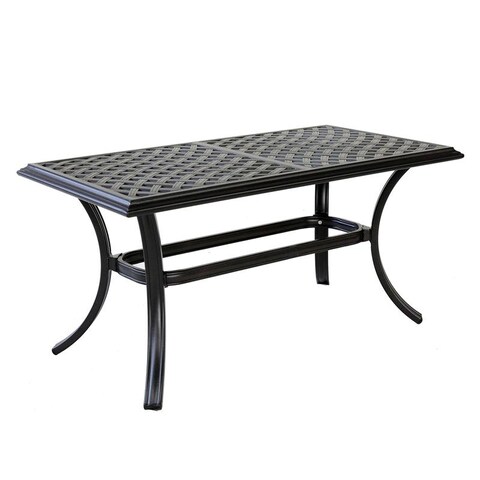 Torino Aluminum 21x42 Inch Standard Coffee Table