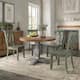 Option Antique Sage Green Chairs w Antique Grey Table