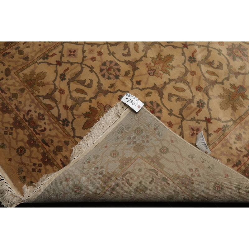 5'6''x8'3'' Hand Knotted New Zealand Wool Plush Pile Ivory Tibetan Rug - 5' 6'' x 8' 3''