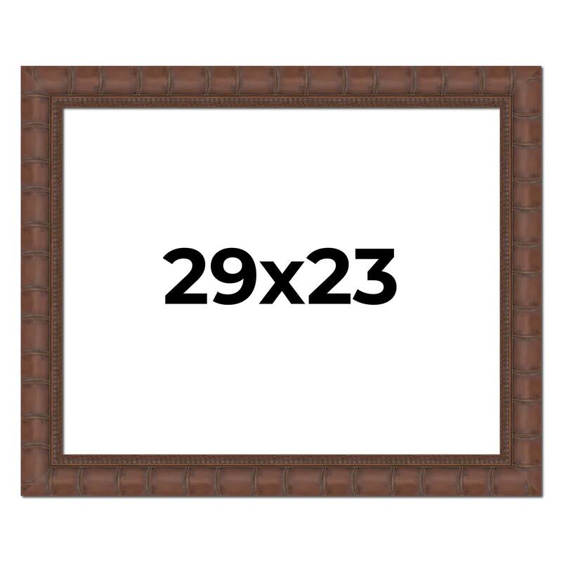 29x23 Frame Pewter Solid Wood Picture Frame Width 1.625 Inches | Interior Frame Depth 0.6875 Inches