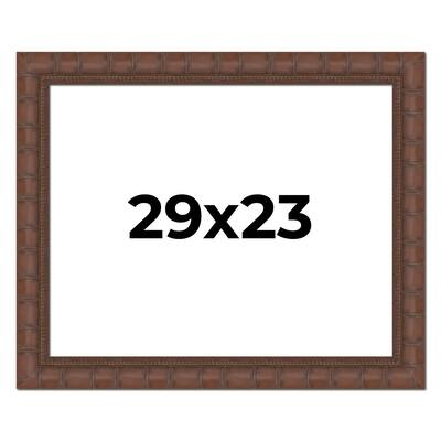 29x23 Frame Pewter Solid Wood Picture Frame Width 1.625 Inches | Interior Frame Depth 0.6875 Inches