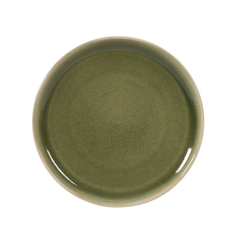 Gibson Elite Manila Bay 16-Piece & 12-Piece Stoneware Reactive Glaze Modern Artisan Dinnerware Set, Service for 4