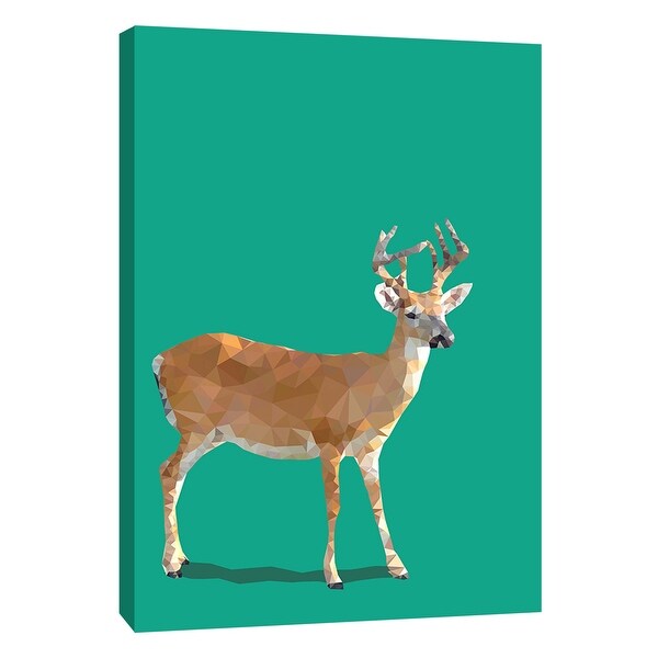 PTM Images 9-109120 PTM Canvas Collection 10" x 8" - "Fractal Deer" Giclee Deer Art Print on Canvas