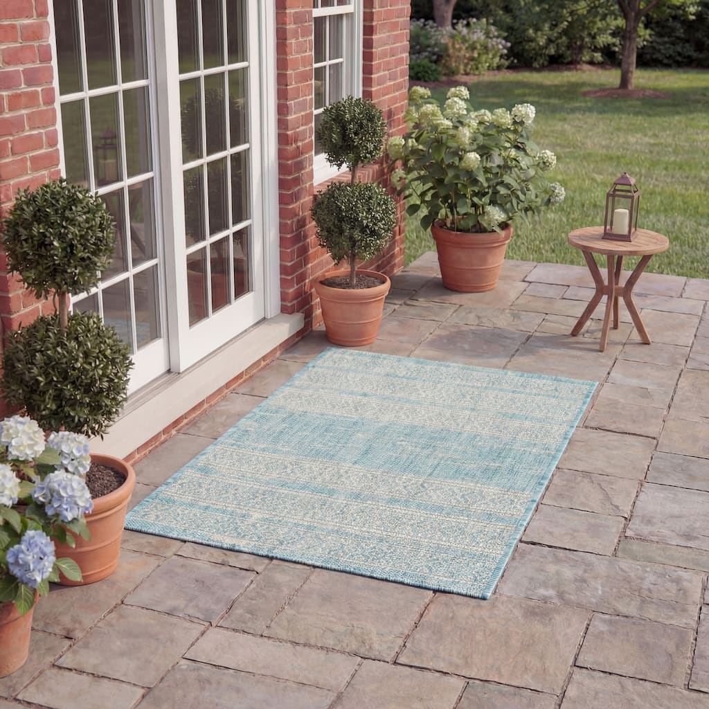SAFAVIEH Courtyard Lysanne Indoor /Outdoor Waterproof Patio Backyard Rug