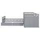 preview thumbnail 20 of 40, Space-Saving Design Twin Size Low Height Loft Bed and Platform Bed Sets, Kids Storage Bed Frame with 7 Drawers and Guardrails