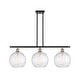 preview thumbnail 22 of 21, Innovations Lighting Athens Water Glass 3 Light 37" Stem Hung Island Light