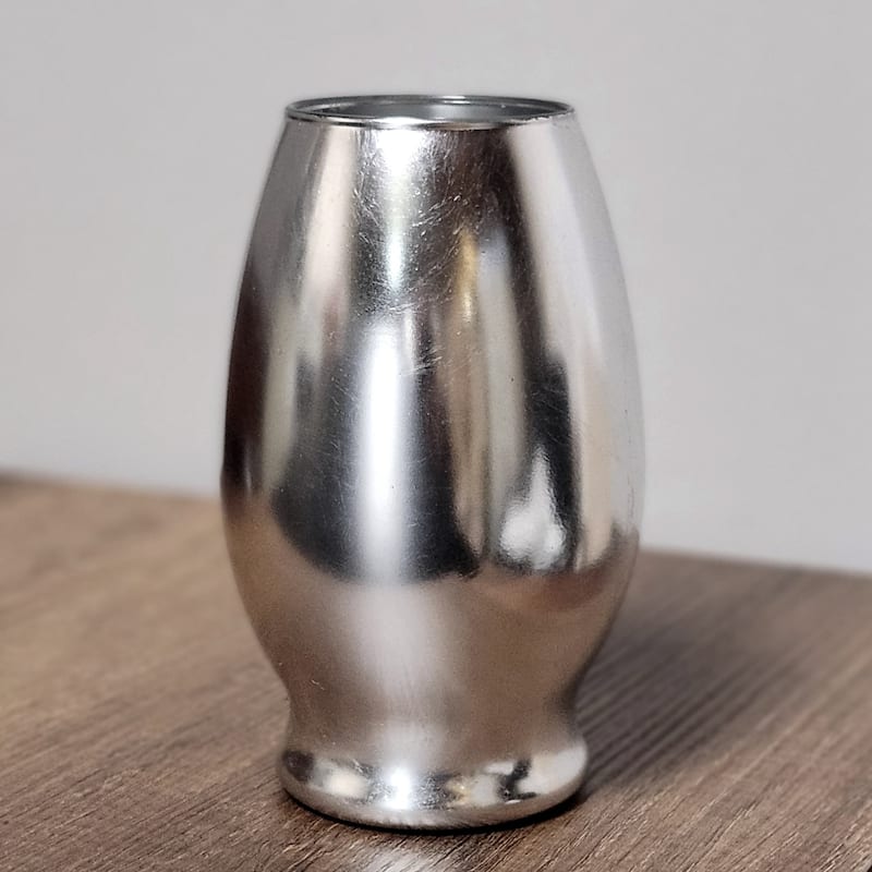 GILT 7" Glass Oval Vase