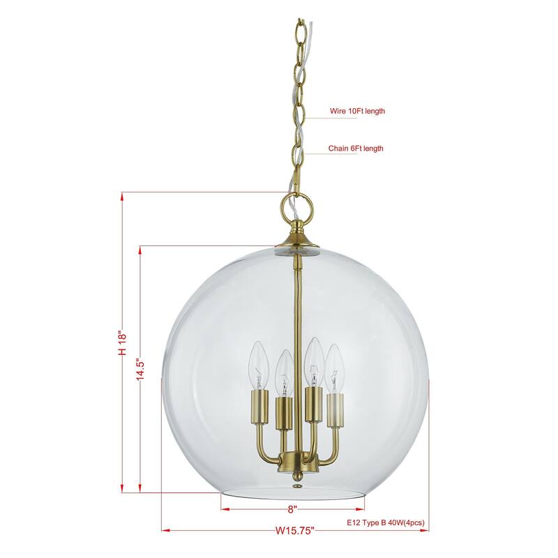 Blaine Pendant Light, Gold