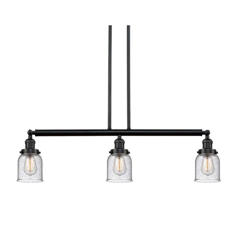 Innovations Lighting Small Bell 3 Light 38" Wide Linear Chandelier