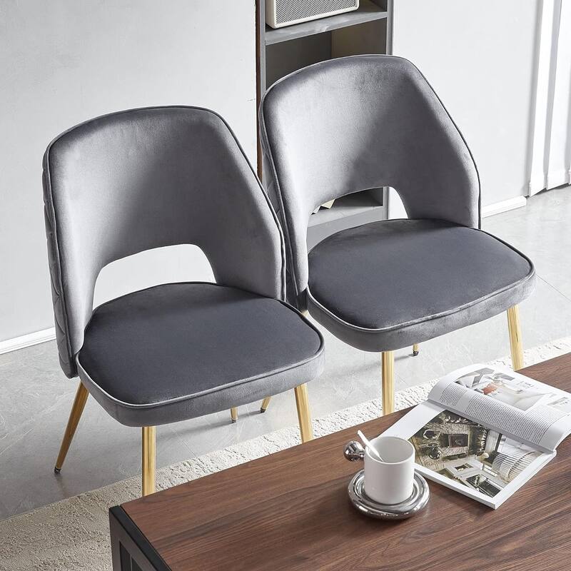 Howtai Upholstered Home Chair Hollow-Back Set of 4