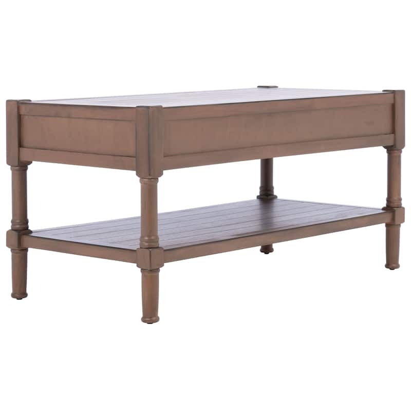 SAFAVIEH Filbert 2-Drawer Bottom Shelf Coffee Table - 37.8" W x 19" L x 19" H