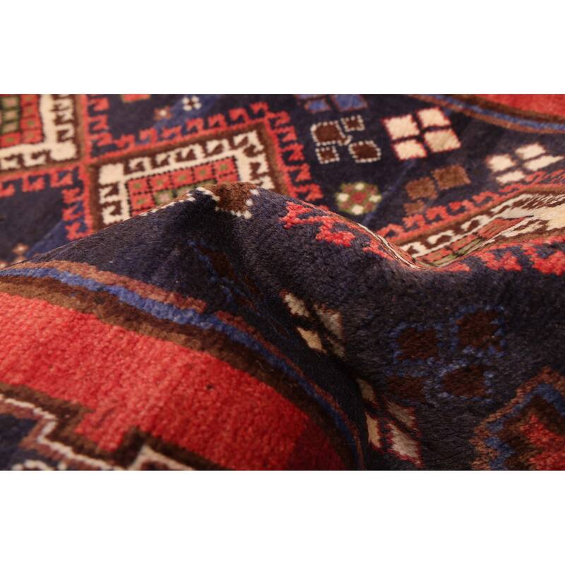 ECARPETGALLERY Hand-knotted Konya Anatolian Dark Navy Wool Rug - 3'3 x 7'7