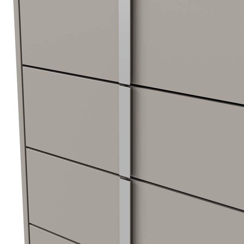 Furniture of America Erina Modern 3-Piece Glossy Chest and 2 Nightstand Bedroom Set