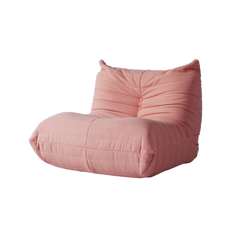 Lazy Floor Sofa Couches,Teddy Velvet Lounge Chair
