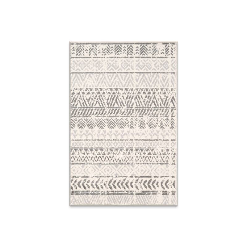 The Curated Nomad Midtown Geometric Distressed Bohemian Rug