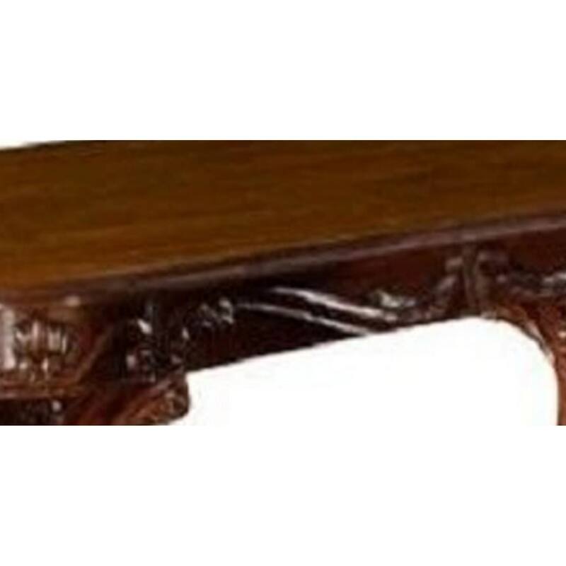 Dresden Dining Table With Two Encarved Pedestal, Cherry Oak - Cherry Oak