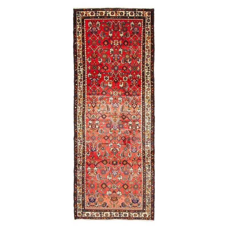 ECARPETGALLERY Hand-knotted Andelz Red Wool Rug - 3'7 x 9'8