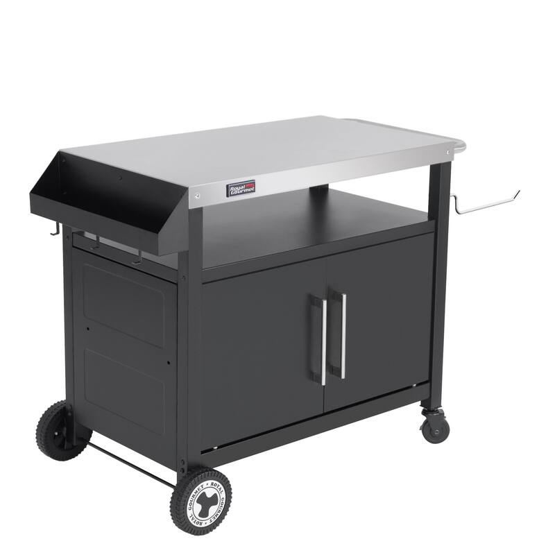 Royal Gourmet Movable Kitchen Cart Grill Prep Table with Storage