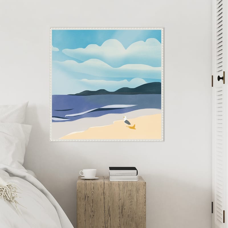 Seaside Serenity by Little Dean Framed Canvas Wall Art