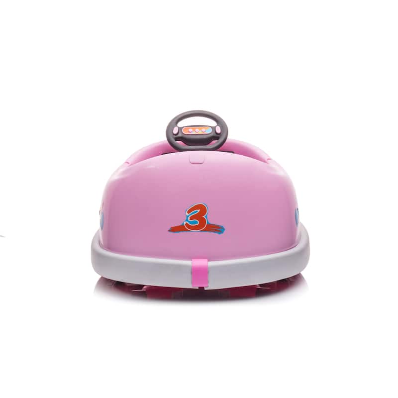 Kids Electric Ride-On Car with Remote Control, Electric Car Multifunctional Ride-On Toy with LED Lights