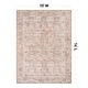 preview thumbnail 15 of 24, Terracotta Floral Washable Rug – Allover Pattern, Flat Pile, Ideal for Entryway, Living Room, and Bedroom