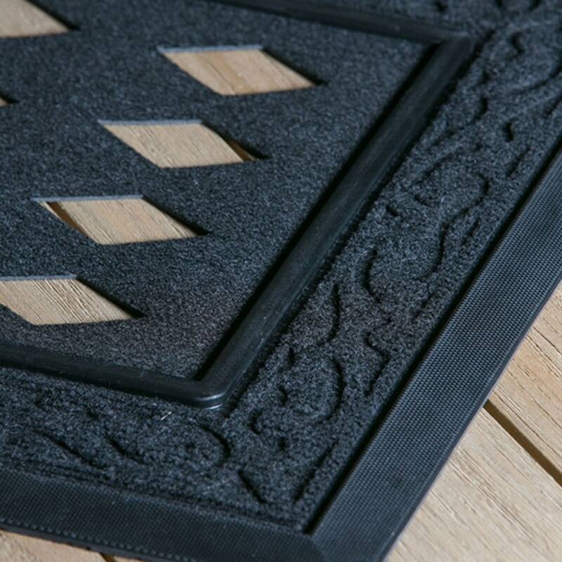 Black Scroll Sassafras Mat Tray