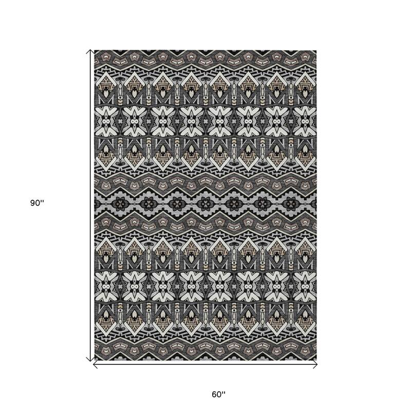 HomeRoots Moroccan Transitional Rectangle Outdoor Rug