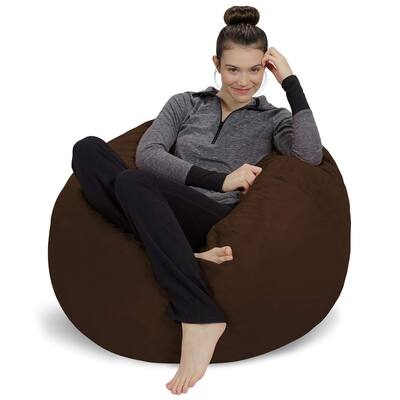 Plush, Ultra Soft Bean Bag Chair Memory Foam Bean Bag Chair with Microsuede Cover Stuffed Foam Filled Furniture and Accessories