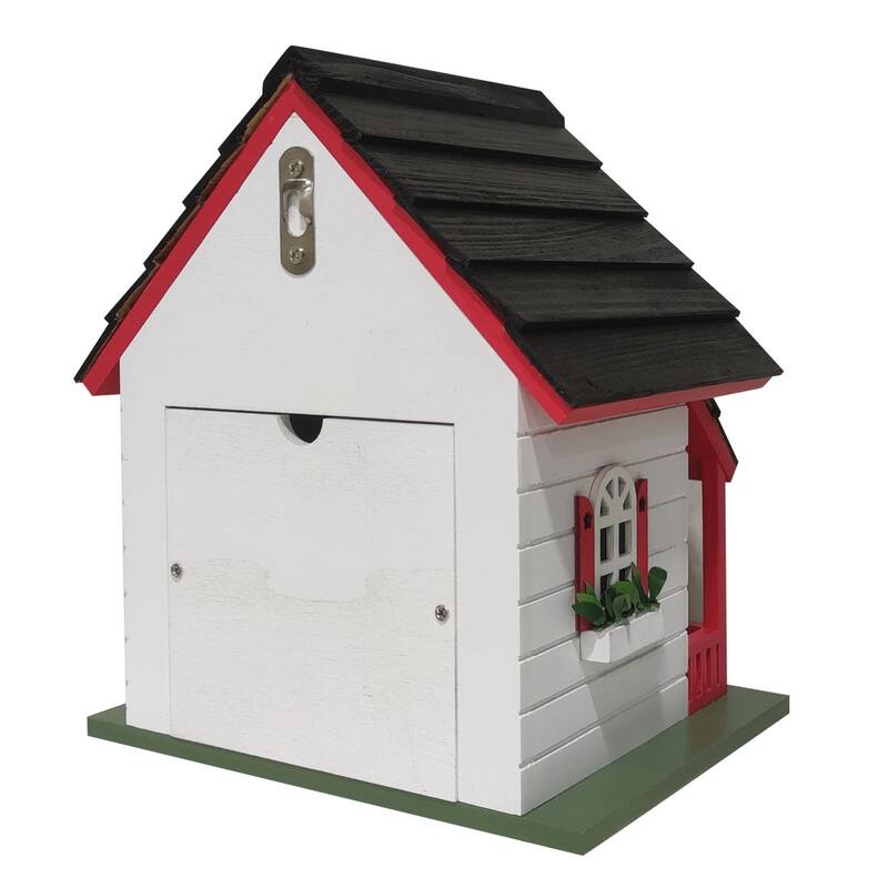 Home Bazaar 8.75" x 6" x 7.5" Bow Wow Birdhouse - Navy