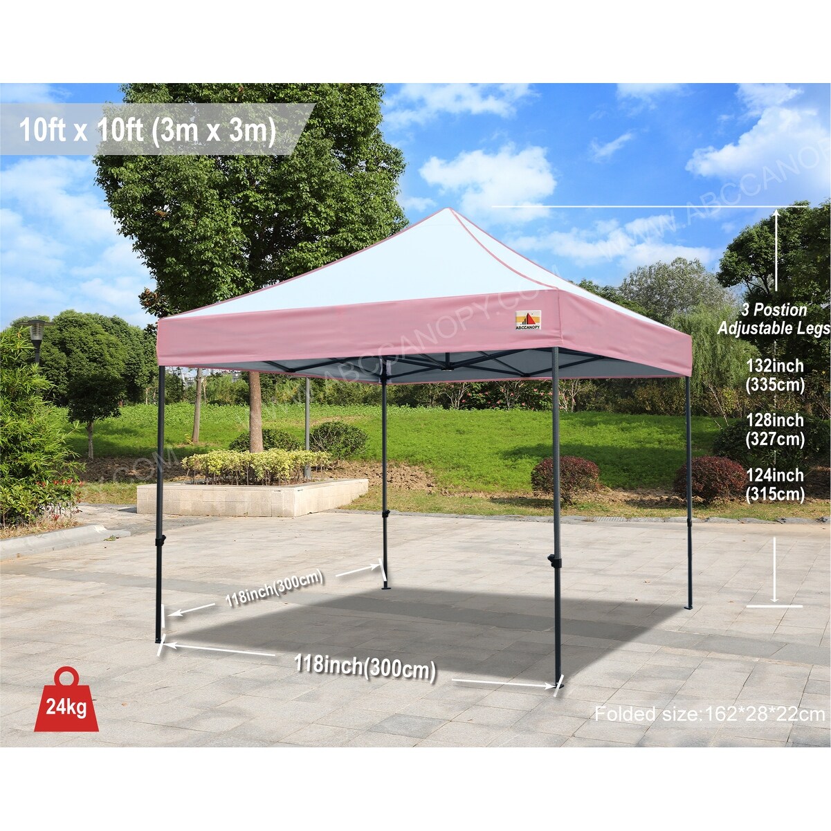 ABCCANOPY 10X10 Ft Pop Up Canopy Tent 