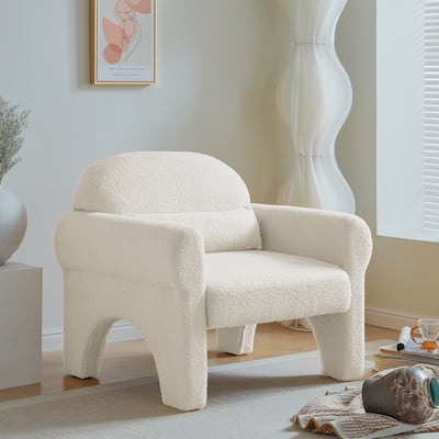 Accent Chair with Lumbar Pillow