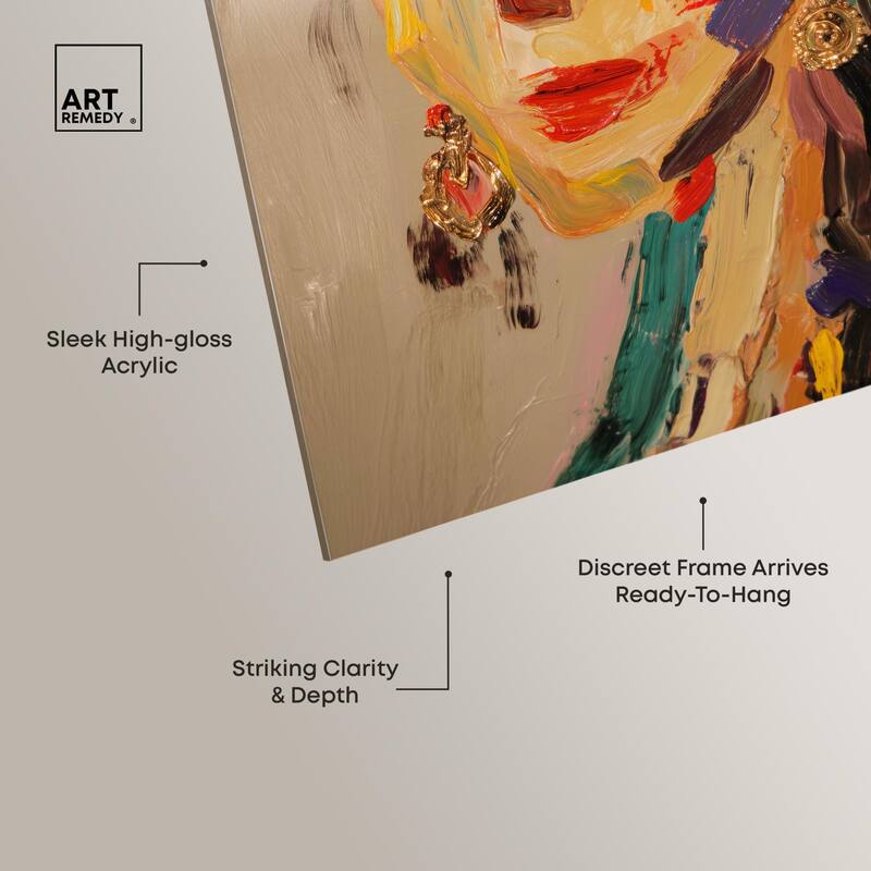 Colorful Expression II Acrylic by Art Remedy, Ready to Hang