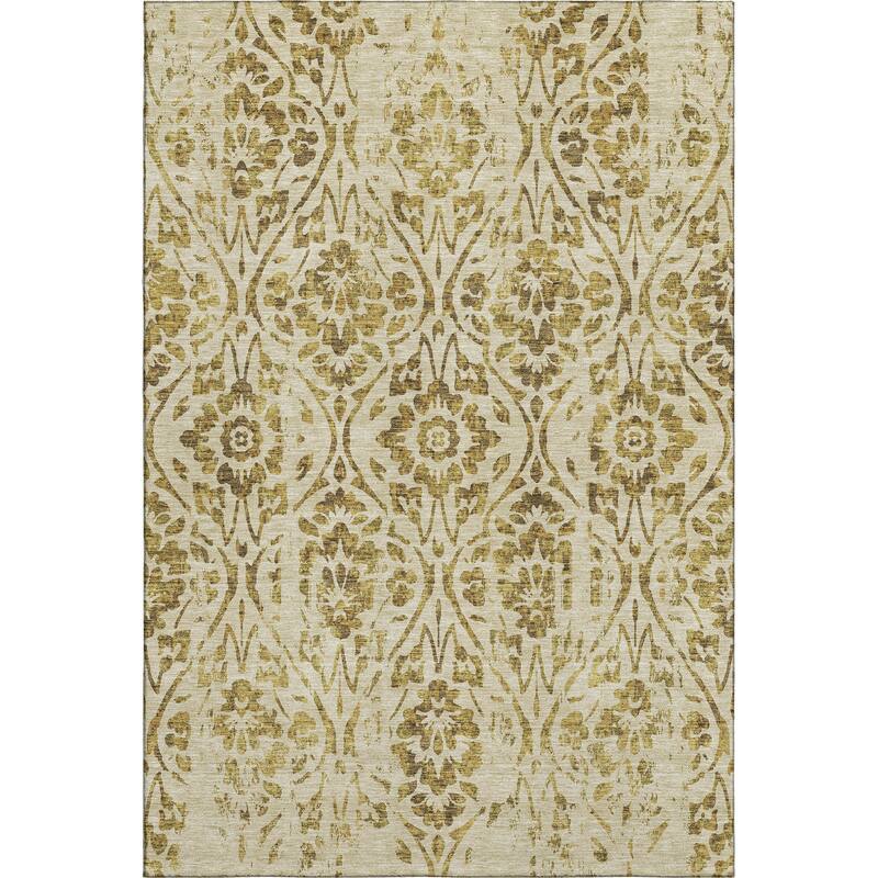 Premium Washable Super Soft Floral Damask Mayfield Rug