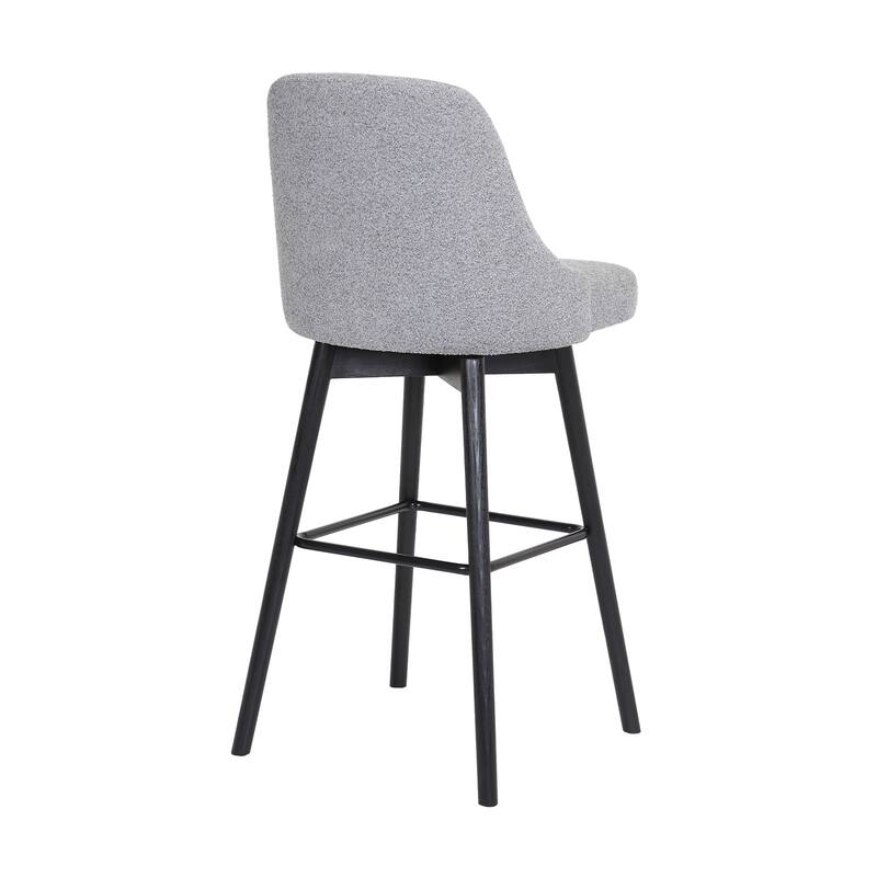 Sicily Faux Leather or Fabric Upholstered Swivel Counter or Bar Stool