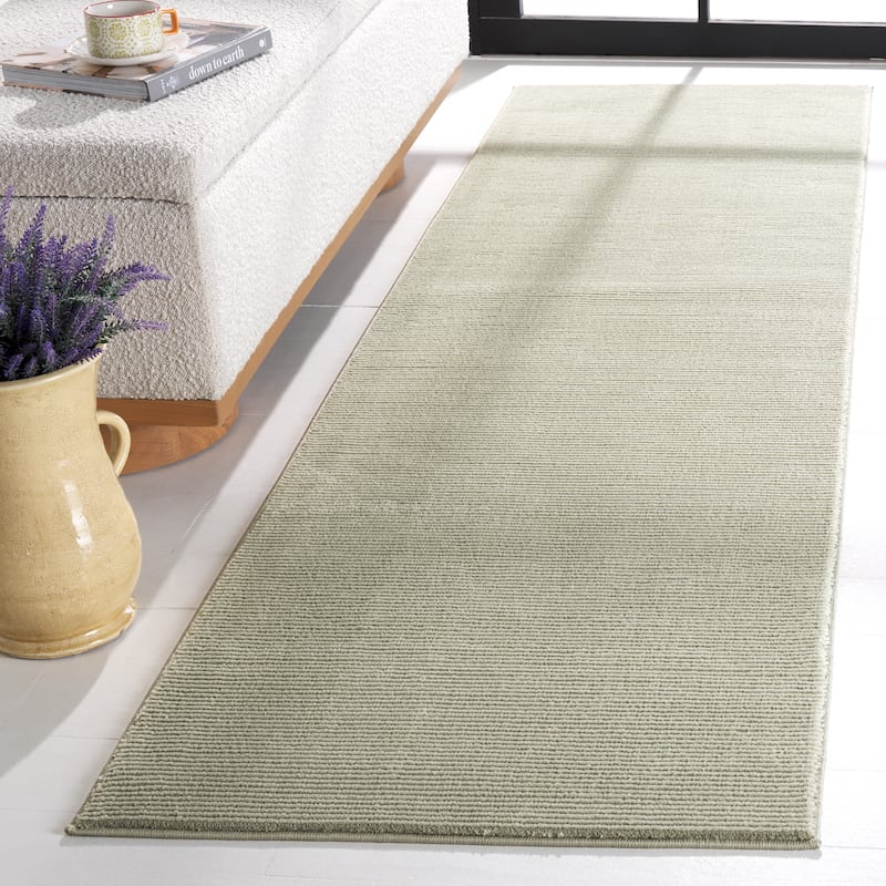 SAFAVIEH Revive Avie Solid Rug - 2'3" x 6' Runner - Sage