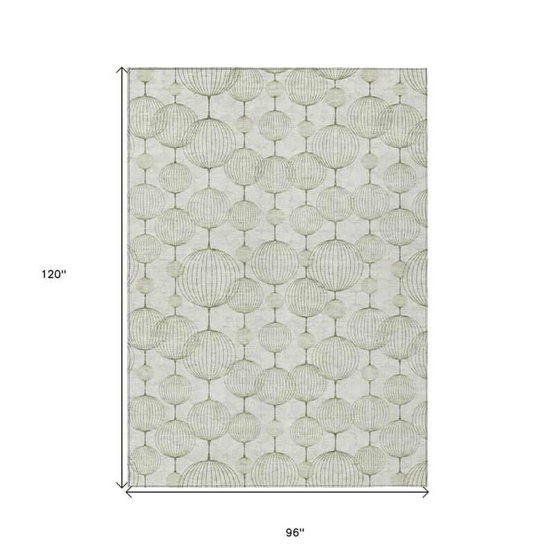 HomeRoots Geometric Transitional Rectangle Outdoor Rug