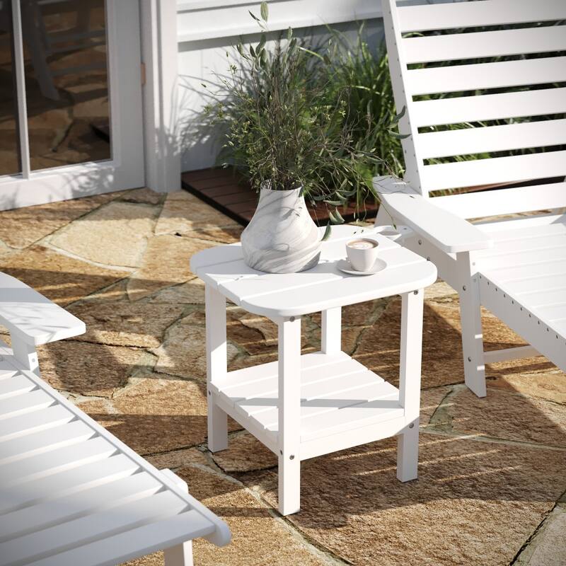 All-Weather Adirondack Style Patio Side Table