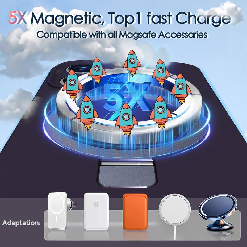 6.1in iPhone 13 Pro Case, Liquid Silicone, Moisturizing Factor, Extreme Soft Slim Phone Case with Stand, Compatible with MagSafe