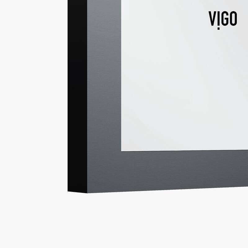 VIGO Essex 34" W x 74" H Framed Fixed Shower Screen