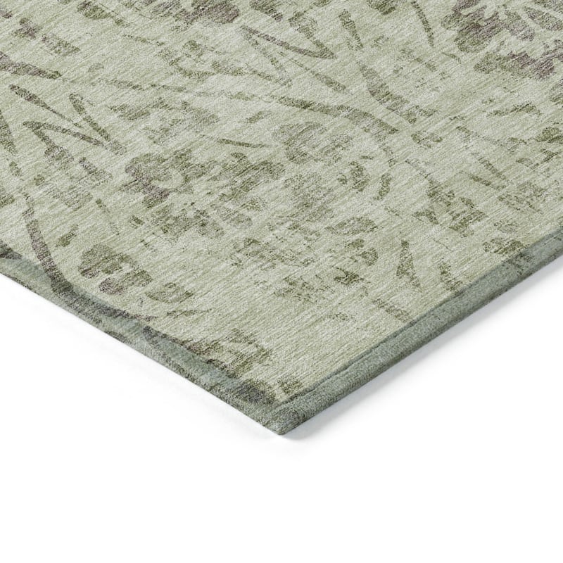 HomeRoots Floral Transitional Rectangle Outdoor Rug