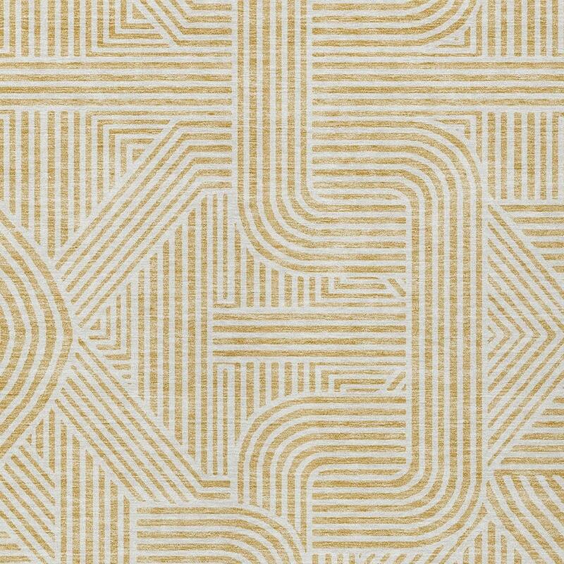HomeRoots Abstract Transitional Rectangle Outdoor Rug